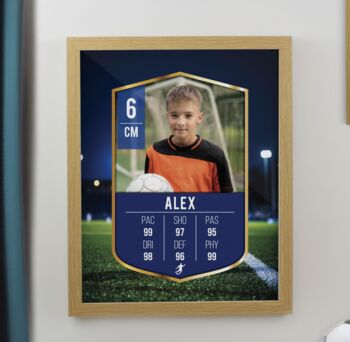 Personalised Photo Upload Framed Football Print, 3 of 4