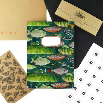 Flumens Freshwater Fish Print A5 Notebook, 6 of 9