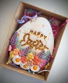 Personalised Hand Iced Easter Egg Postal Biscuit, 2 of 7