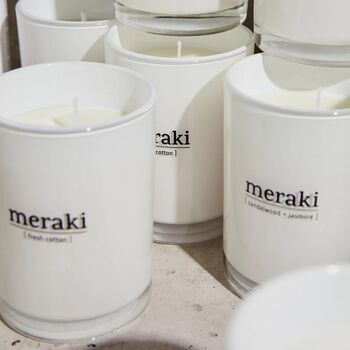 Meraki Fresh Cotton Scented Candle, 7 of 7