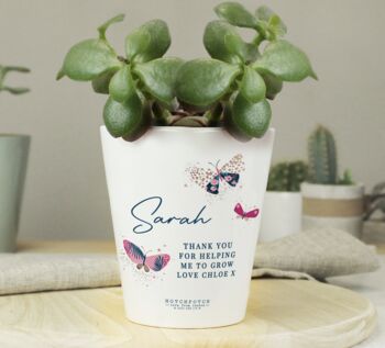 Personalised Butterfly Plant Pot, 3 of 3