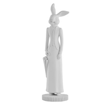 Lady And Gentleman Easter Rabbit Figurine, 5 of 8