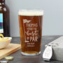 Personalised By Par Pint Glass And Bottle Opener, thumbnail 3 of 3