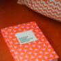 A5 Hardback Notebook In Abstract Orange And Pink, thumbnail 2 of 10