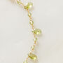 Green Peridot Beaded Gemstone Short Collar Necklace, thumbnail 5 of 11