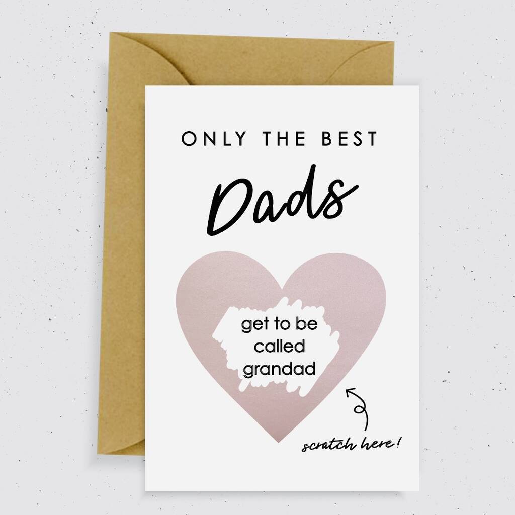 Only The Best Dads Baby Announcement Card By momo+boo
