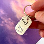 Personalised Hand Stamped Love Heart Initials Jewellery Keyring Anniversary Gift, thumbnail 2 of 12