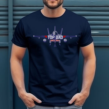 Top Dad Or Person Jet Plane T Shirt, 4 of 5