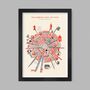 Arsenal Wheel Of Fame Poster Print, thumbnail 1 of 6