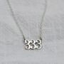 Personalised Sterling Silver Angel Number Necklace, thumbnail 5 of 7