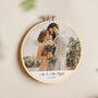 Custom Photo And Caption Cotton Anniversary Hoop, thumbnail 1 of 2