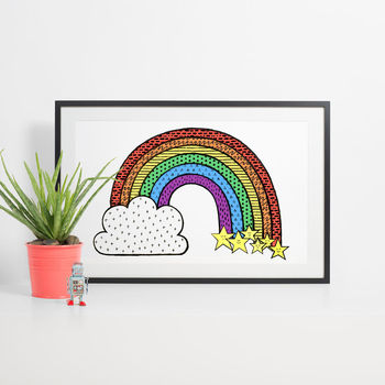 Rainbow Cloud Print, 2 of 3
