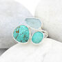 Aquamarine, Amazonite And Turquoise Gemstone Ring, thumbnail 1 of 7