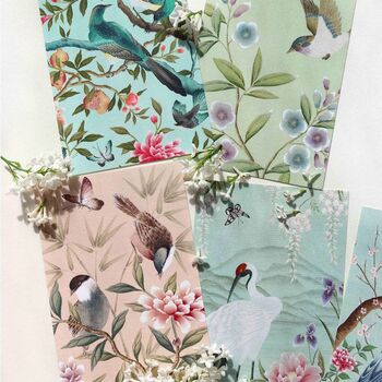 Chinoiserie Flowers And Birds Art Card Collection, 7 of 11