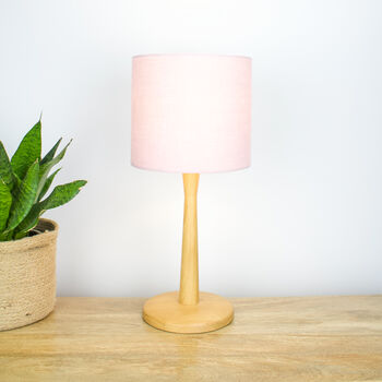 Linen Light Dusty Pink Lampshade, 4 of 9