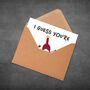 Funny Wine Birthday Card – Vintage Pun Design, thumbnail 6 of 7
