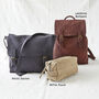 Fair Trade Unisex Canvas Backpack Vegan 100% Cotton, thumbnail 4 of 5