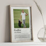 Personalised Golfer Print, Funny Golf Gift, thumbnail 4 of 6
