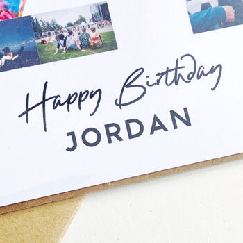 Personalised 21st Birthday Photo Collage Card, 4 of 8