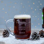 Personalised 'Dachshund Through The Snow' Beer Mug, thumbnail 1 of 3