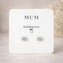 Mum Sterling Silver Stud Earrings Mother’s Day Gift, thumbnail 1 of 6