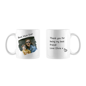 Personalised Best Mum Photo Mug, 4 of 5