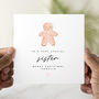 Personalised Sister Christmas Card, thumbnail 1 of 3