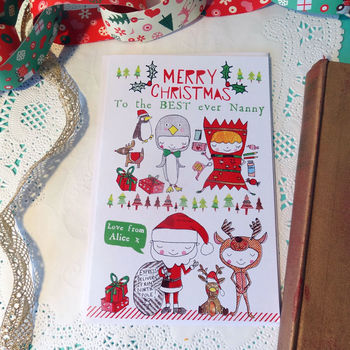 Personalised Best Ever Christmas Card, 2 of 4