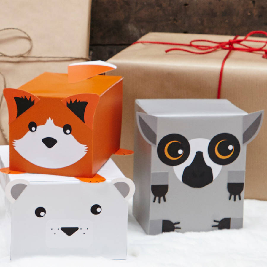 Animal Gift Wrap Boxed Set By Luckies | notonthehighstreet.com