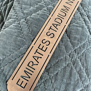 Emirates Stadium Metal Football Street Sign – Designed And Made In Britain, 5 of 9