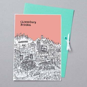 Personalised Glastonbury Print, 5 of 7