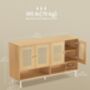 Boho Large Shoe Cabinet With Rattan Doors, thumbnail 5 of 6