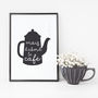 'But First, Coffee' French Kitchen Print Gift, thumbnail 1 of 5