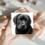 Adorable Labrador Puppy Dog Hand Drawn Card, thumbnail 5 of 5