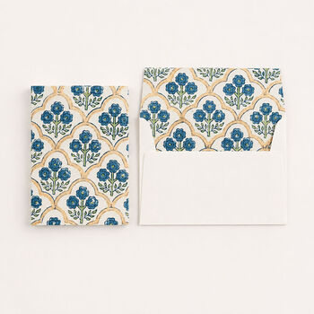 Handcrafted Block Print Quilted Makeup Bag, 7 of 7