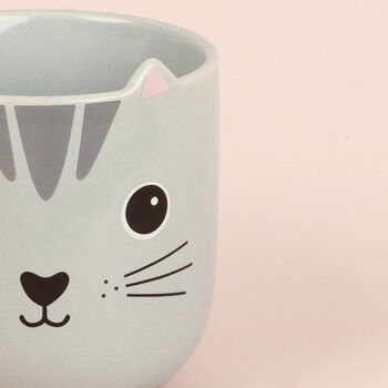 G Decor Cute Grey Cat Mug, 4 of 4