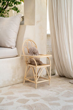 Kindred Rattan Doll High Chair For Pretend Play, 3 of 3