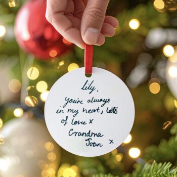 Personalised Handwriting Christmas Decoration, 2 of 5