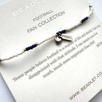 Preston North End Football Fan Bracelet With Charms, 2 of 7
