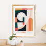 Personalised Abstract Initial Letter Print, thumbnail 5 of 8