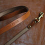 Personalised Leather Dog Lead, thumbnail 2 of 11