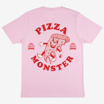 Pizza Monster Women's Back Print T Shirt, 2 of 6