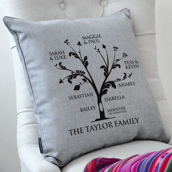Personalised Family Tree Cushion, 2 of 10