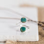 Silver Plated Turquoise Double Ring, thumbnail 4 of 8