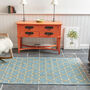 Duck Egg Blue Handwoven Rug, thumbnail 1 of 2