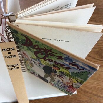 'Doctor In Clover' Upcycled Notebook, 3 of 4