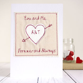Personalised Cupids Arrow Christmas Card For Him Or Her, 6 of 12