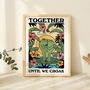 'Together Until We Croak' Cute Frog Couples Print, thumbnail 5 of 9
