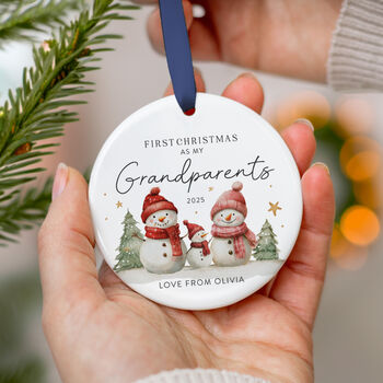 Personalised First Christmas Grandparents Ornament, 5 of 7
