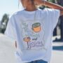 Personalised Matcha Mornings And Cocktail Evenings T Shirt, thumbnail 1 of 3